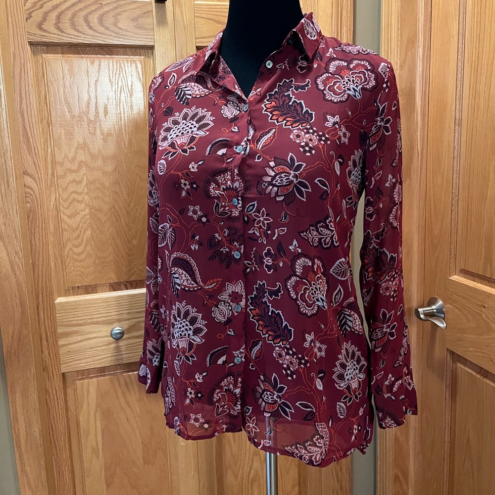 Long Flowy Sheer Loft Top